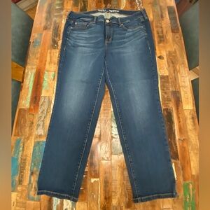 Torrid Dark Blue Perfect Boyfriend Ankle Vintage Stretch Jeans